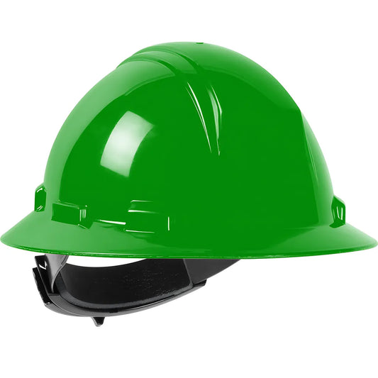 Dynamic 280-Hp642R-45 Type Ii Full Brim Hard Hat With Hdpe Shell, 4-Point Textile Suspension And Wheel Ratchet Adjustment 280-HP642R-45-12518