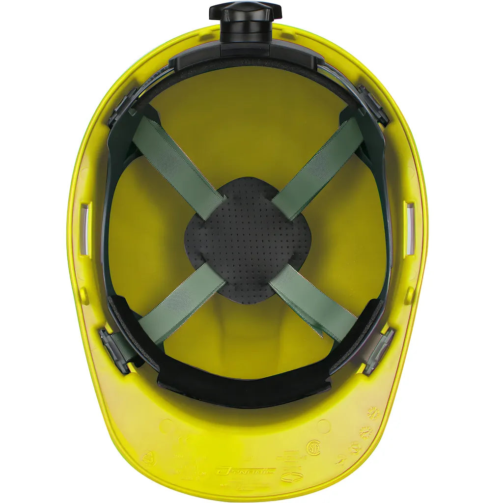 Dynamic 280-Hp741R-02 Cap Style Hard Hat With Hdpe Shell, 4-Point Textile Suspension And Wheel Ratchet Adjustment 280-HP741R-02-12560