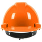 Dynamic 280-Hp741R-03 Cap Style Hard Hat With Hdpe Shell, 4-Point Textile Suspension And Wheel Ratchet Adjustment 280-HP741R-03-12547