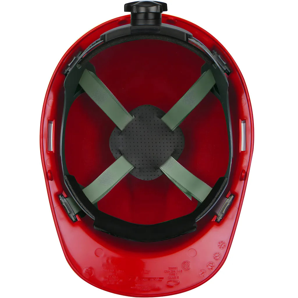 Dynamic 280-Hp741R-15 Cap Style Hard Hat With Hdpe Shell, 4-Point Textile Suspension And Wheel Ratchet Adjustment 280-HP741R-15-12555