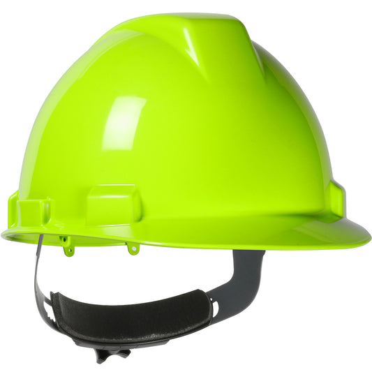 Dynamic 280-HP741R-44 Cap Style Hard Hat with HDPE Shell, 4-Point Textile Suspension and Wheel Ratchet Adjustment