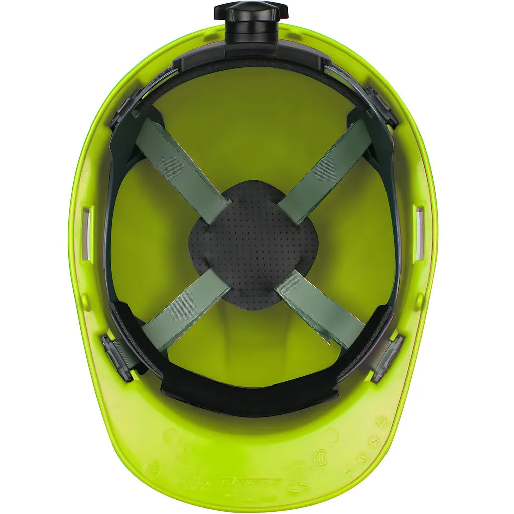Dynamic 280-Hp741R-44 Cap Style Hard Hat With Hdpe Shell, 4-Point Textile Suspension And Wheel Ratchet Adjustment 280-HP741R-44-12540