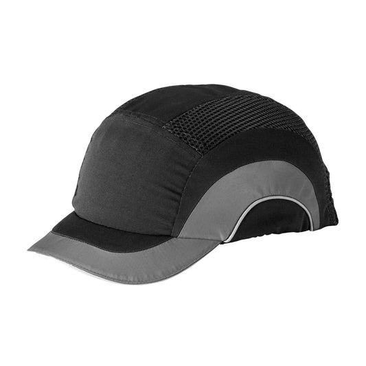 JSP 282-ABS150-12 Baseball Style Bump Cap with HDPE Protective Liner and Adjustable Back - Short Brim