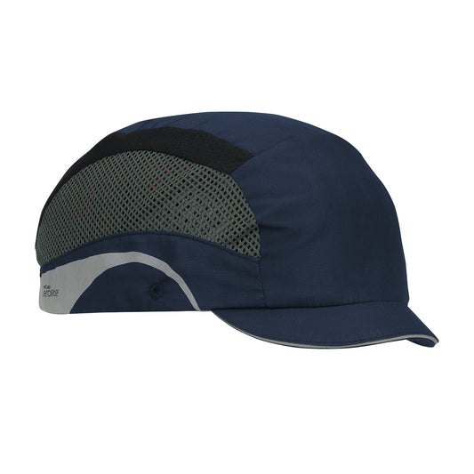 JSP 282-AEM130-21 Lightweight Baseball Style Bump Cap with HDPE Protective Liner and Adjustable Back - Micro Brim