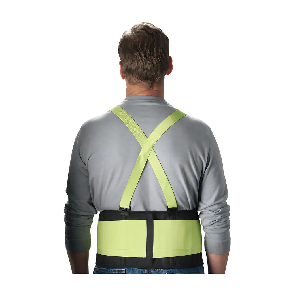 Pip 290-550L High Visibility Lime Yellow Back Support Belt 290-550L-12761