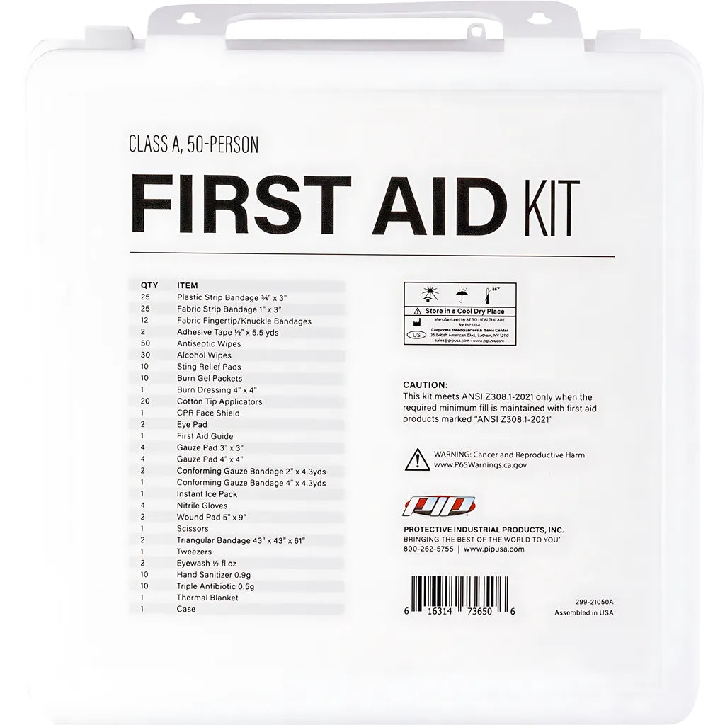 Pip 299-21050A Ansi Class A Waterproof First Aid Kit - 50 Person 299-21050A-12918