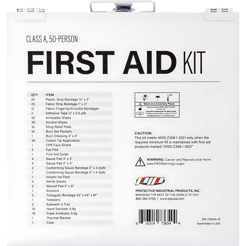 Pip 299-21050A-Rp Ansi Class A Waterproof First Aid Kit - 50 Person 299-21050A-RP-12923