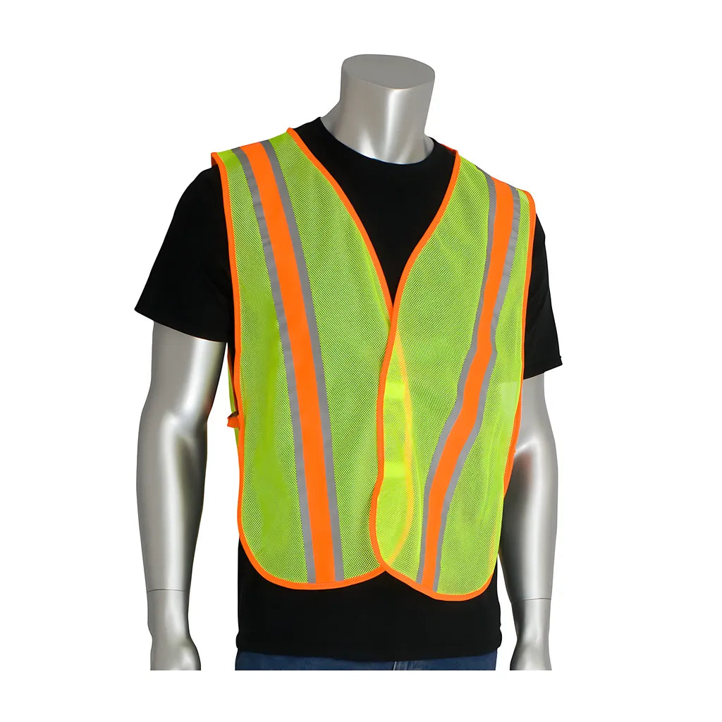 Pip 300-0900Ly Non-Ansi Two-Tone Mesh Safety Vest 300-0900LY-13020