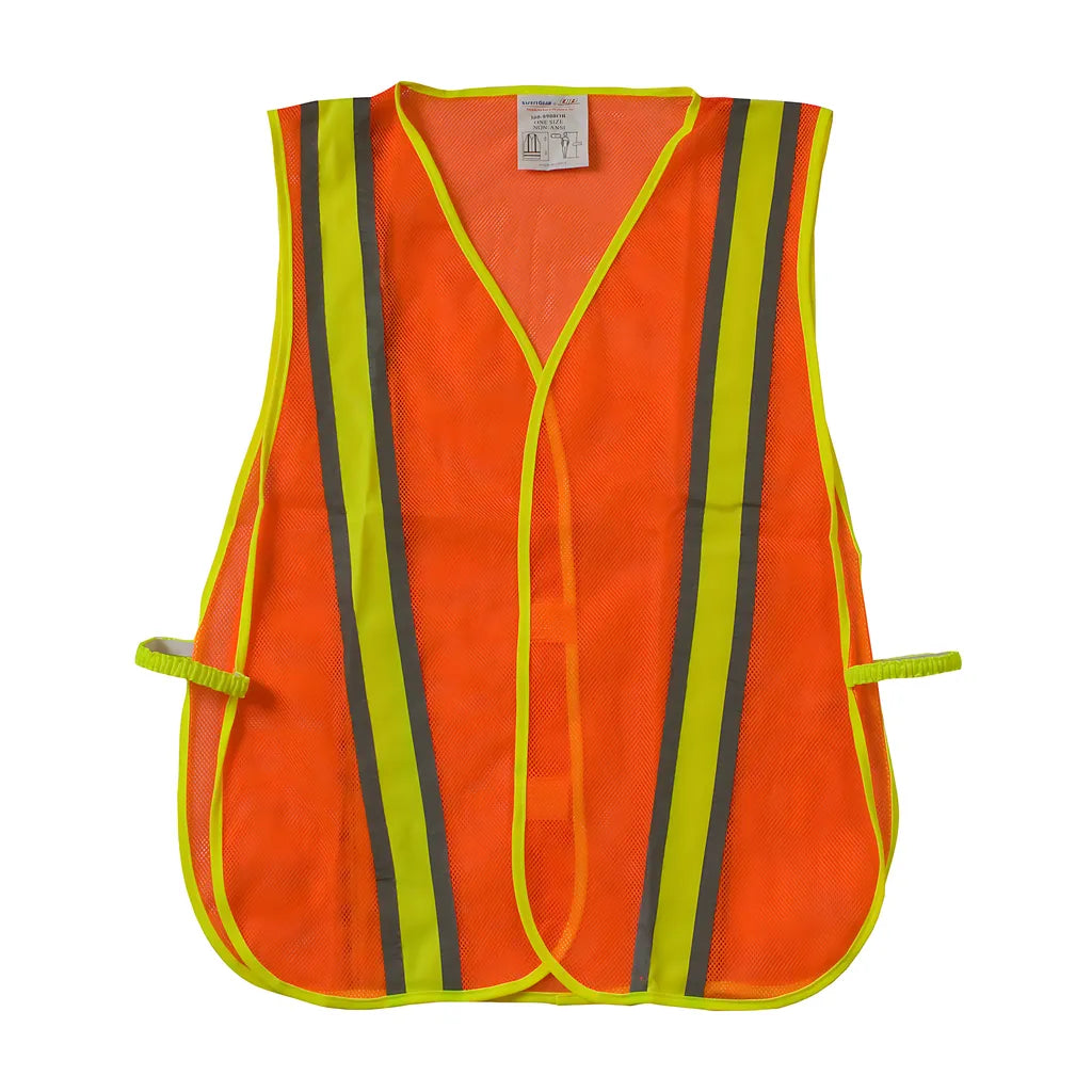 Pip 300-0900Or Non-Ansi Two-Tone Mesh Safety Vest 300-0900OR-13019