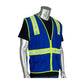 Pip 300-1000-Bl/5X Non-Ansi Surveyor'S Style Safety Vest With A Solid Front, Mesh Back And Prismatic Tape 300-1000-BL5X-13038