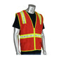 Pip 300-1000-Rd/2X Non-Ansi Surveyor'S Style Safety Vest With A Solid Front, Mesh Back And Prismatic Tape 300-1000-RD2X-13048