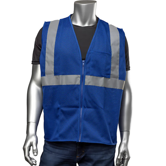 Pip 301-0702Z-Bl/L Non-Ansi Enhanced Visibility Mesh Vest 301-0702Z-BLL-13282