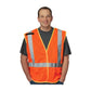 Pip 302-0210-Or/2X Ansi Type R Class 2 And Can/Csa Z96 X-Back Breakaway Mesh Vest 302-0210-OR2X-13307