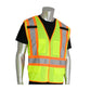 Pip 302-0211-Ly/M Ansi Type R Class 2 And Can/Csa Z96 Two-Tone X-Back Breakaway Mesh Vest 302-0211-LYM-13406