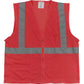 Pip 302-0702Z-Rd/L Ansi Type R Class 2 Two Pocket Zipper Mesh Vest 302-0702Z-RDL-13882
