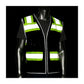 Pip 302-0800D-Bk/Xl Ansi Type O Class 1 Black Two-Tone Eleven Pocket Tech-Ready Mesh Surveyors Vest 302-0800D-BKXL-13982
