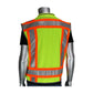 Pip 302-0900-Ly/M Ansi Type R Class 2 Two-Tone Fifteen Pocket Tech-Ready Ripstop Surveyors Vest With Mesh Back 302-0900-LYM-14010