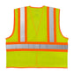 Pip 302-Mvatly-3X Ansi Type R Class 2 Two-Tone Three Pocket Mesh Vest 302-MVATLY-3X-14205