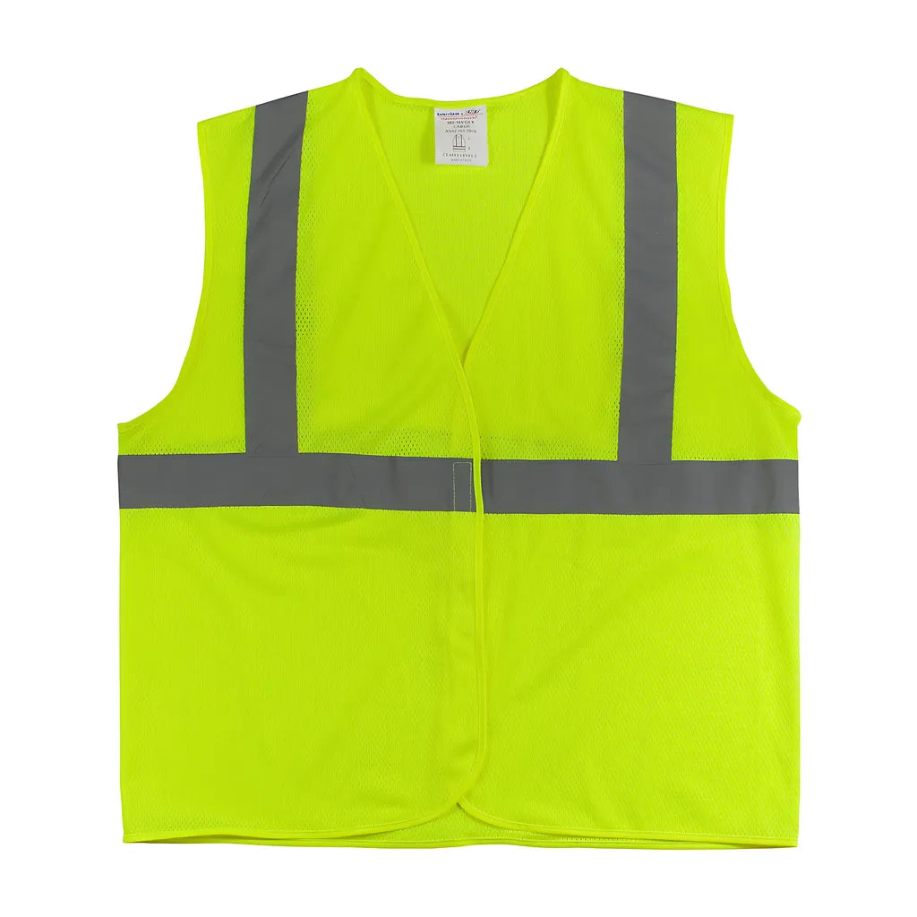 Pip 302-Mvgly-4X Ansi Type R Class 2 Value Mesh Vest 302-MVGLY-4X-14271