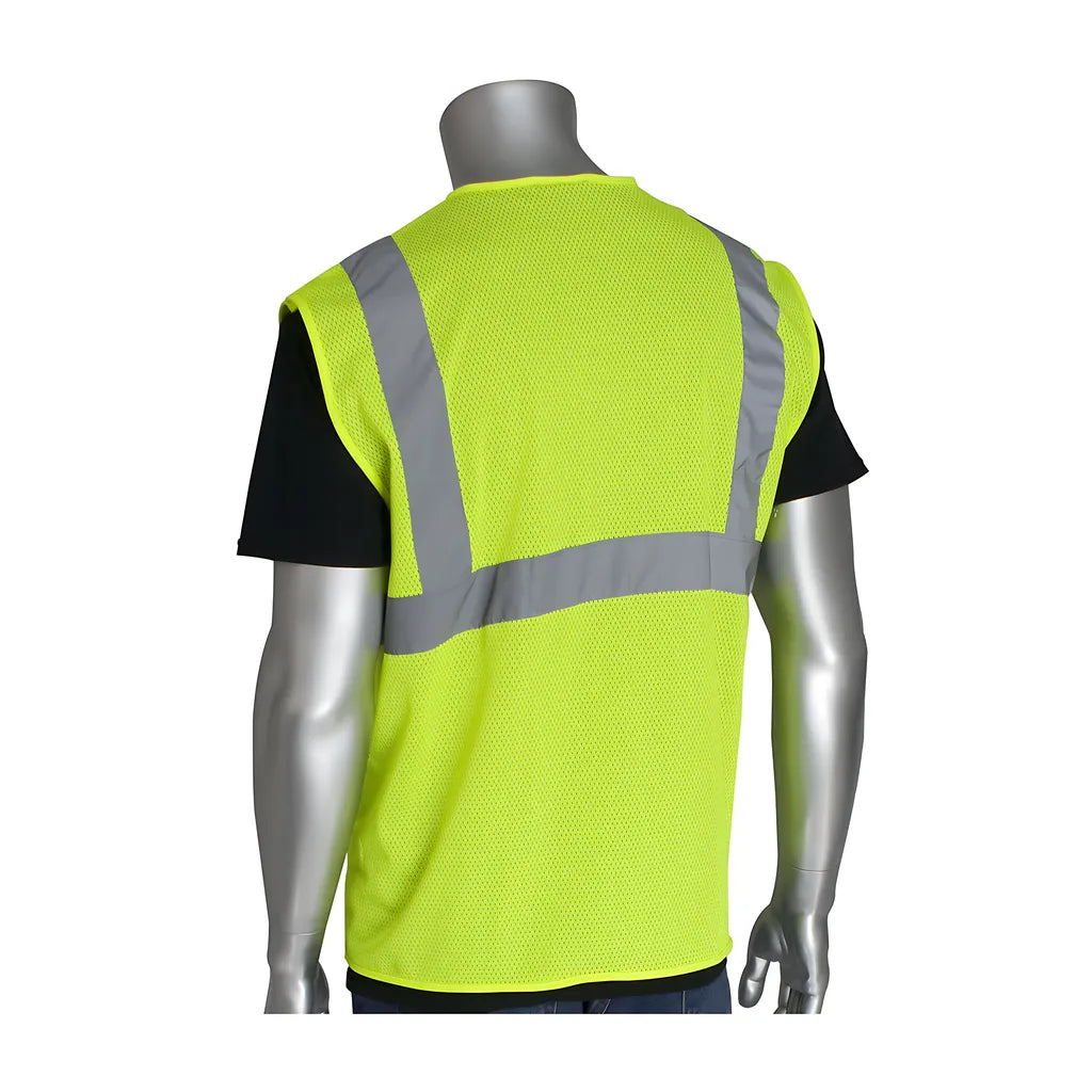 Pip 302-Mvgly-5X Ansi Type R Class 2 Value Mesh Vest 302-MVGLY-5X-14273