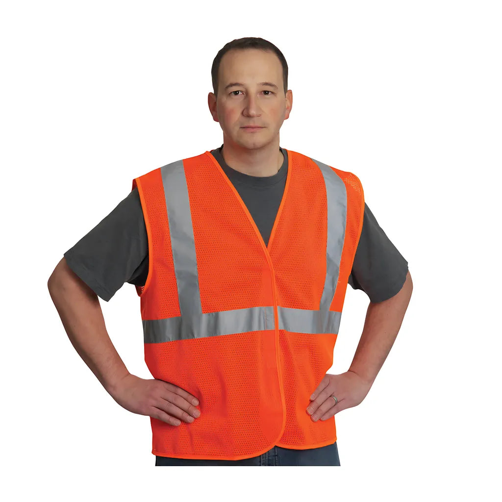 Pip 302-Mvgor-2X Ansi Type R Class 2 Value Mesh Vest 302-MVGOR-2X-14230