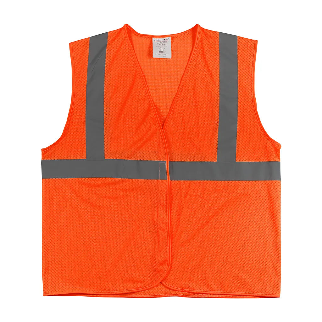 Pip 302-Mvgor-5X Ansi Type R Class 2 Value Mesh Vest 302-MVGOR-5X-14243
