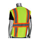 Pip 302-Mvzt-Ly/M Ansi Type R Class 2 Two-Tone Six Pocket Mesh Vest 302-MVZT-LYM-14375
