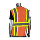 Pip 302-Mvzt-Or/4X Ansi Type R Class 2 Two-Tone Six Pocket Mesh Vest 302-MVZT-OR4X-14367