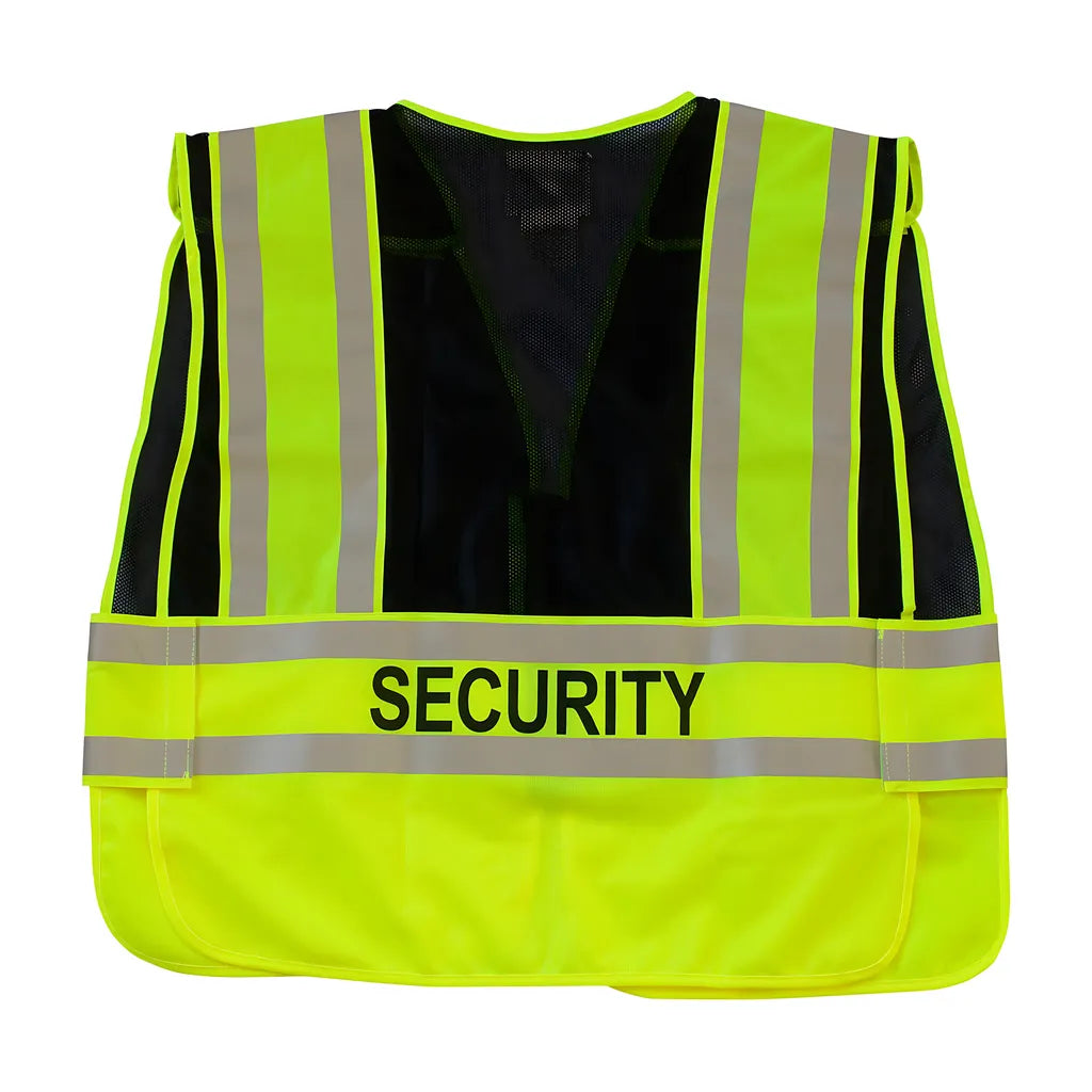 Pip 302-Psv-Blk-2X/5X Ansi Type P Class 2 Public Safety Vest - Security Logo 302-PSV-BLK-2X5X-14389