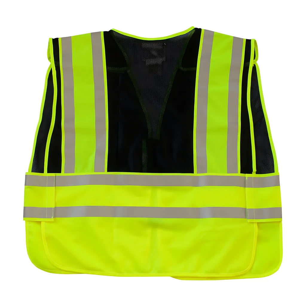 Pip 302-Psv-Blk-Nl-2X/5X Ansi Type P Class 2 Public Safety Vest 302-PSV-BLK-NL-2X5X-14406