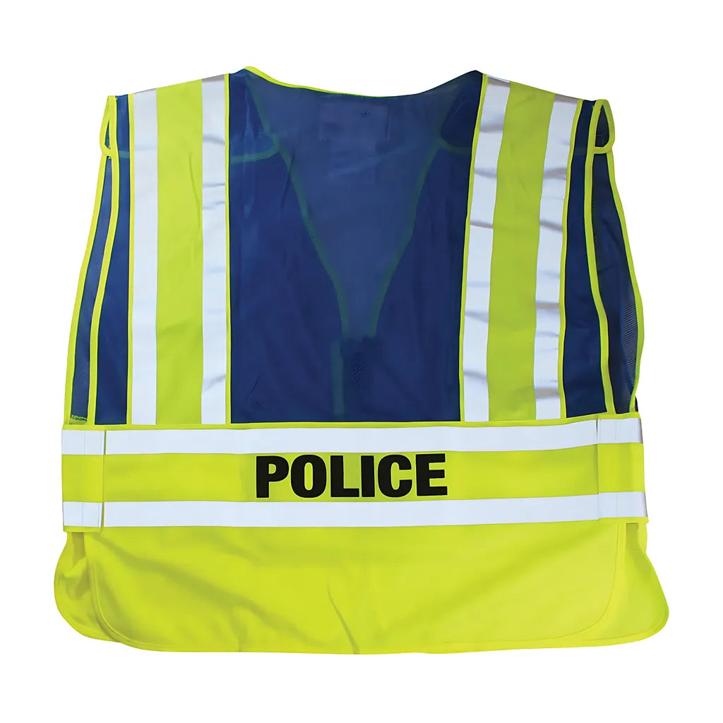 Pip 302-Psv-Blu-2X/5X Ansi Type P Class 2 Public Safety Vest - Police Logo 302-PSV-BLU-2X5X-14402