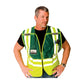 Pip 302-Psv-Grn-2X/5X Ansi Type P Class 2 Incident Command Safety Vest 302-PSV-GRN-2X5X-14414