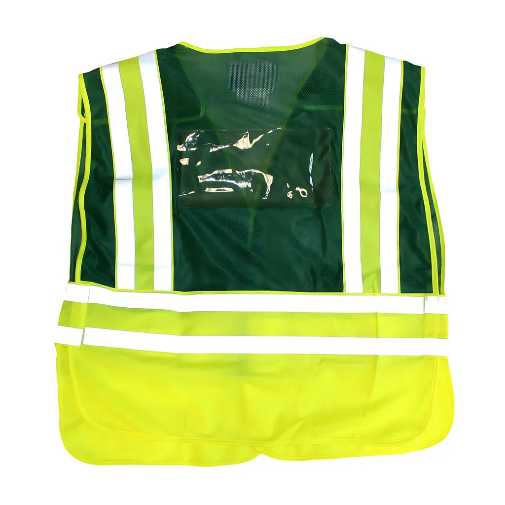 Pip 302-Psv-Grn-2X/5X Ansi Type P Class 2 Incident Command Safety Vest 302-PSV-GRN-2X5X-14415