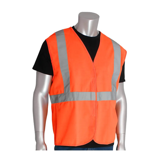 Pip 302-Wcengor-M Ansi Type R Class 2 Value Hook & Loop Solid Vest 302-WCENGOR-M-14499