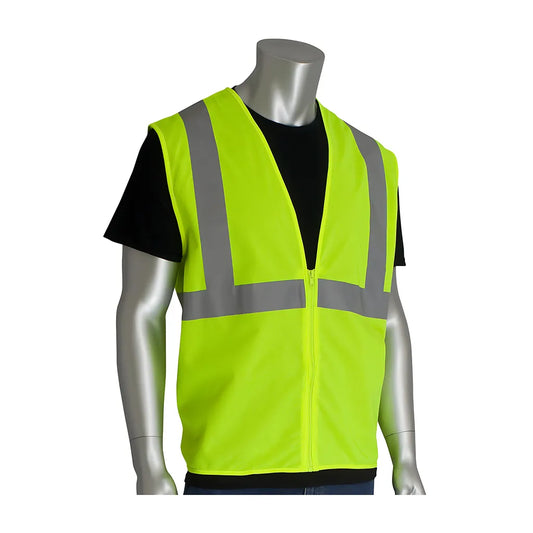 Pip 302-Wcengzly-3X Ansi Type R Class 2 Value Zipper Solid Vest 302-WCENGZLY-3X-14547