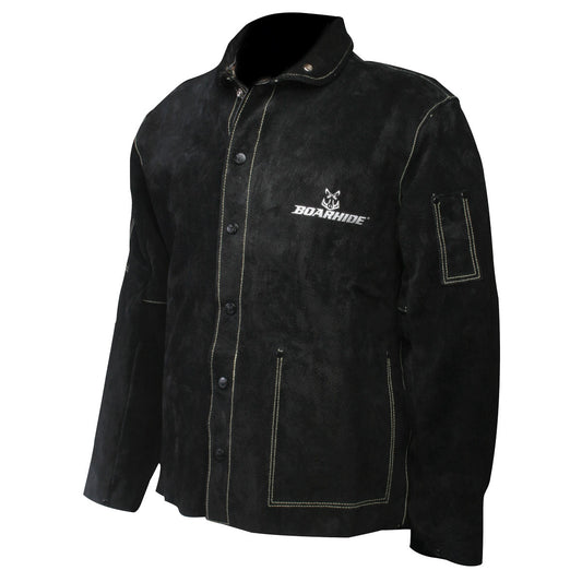Caiman 3029-7 30" Black Boarhide Coat / Jacket