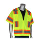 Pip 303-0500-Ly/Xl Ansi Type R Class 3 Two-Tone Surveyor Eleven Pocket Vest 303-0500-LYXL-14599