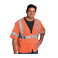 Pip 303-Mvgz4P-Or/S Ansi Type R Class 3 Value Four Pocket Zipper Mesh Vest 303-MVGZ4P-ORS-14794
