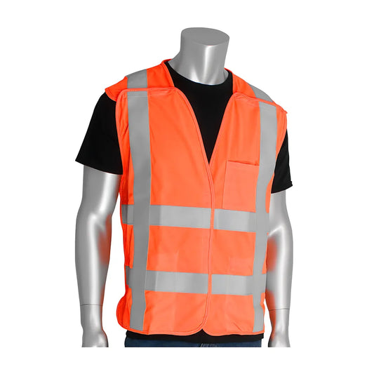 Pip 305-5Pvfror-4X/5X Ansi Type R Class 2 Fr Treated Solid Breakaway Vest 305-5PVFROR-4X5X-14898