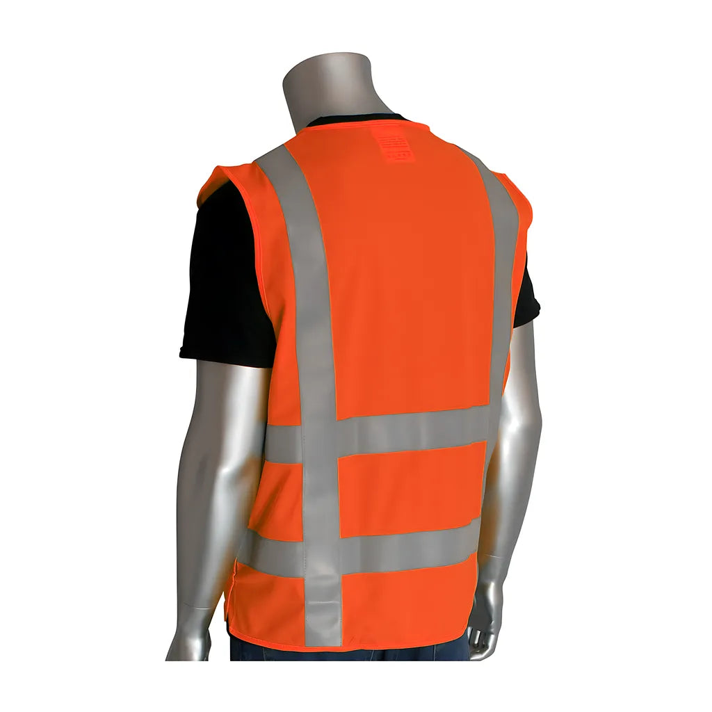 Pip 305-5Pvfror-L/Xl Ansi Type R Class 2 Fr Treated Solid Breakaway Vest 305-5PVFROR-LXL-14903