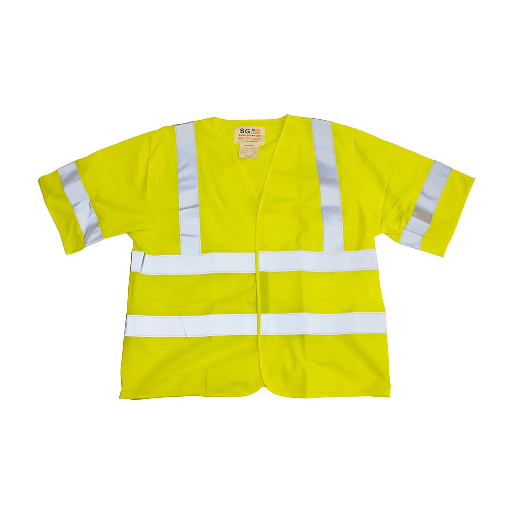 Pip 305-Hssvfrly-2X/3X Ansi Type R Class 3 Fr Treated Solid Vest 305-HSSVFRLY-2X3X-14931