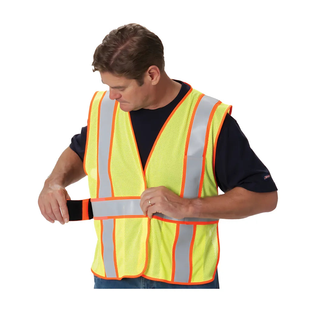 Pip 305-Usv5Frly Ansi Type R Class 2 Two-Tone Expandable Fr Treated Mesh Vest 305-USV5FRLY-15007