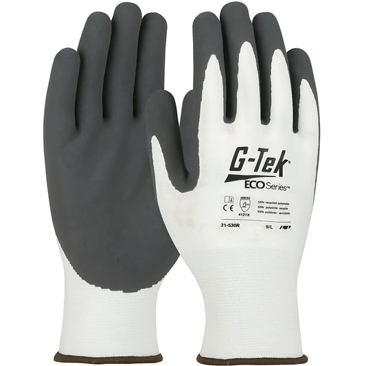 G-Tek 31-530R/Xxl Seamless Knit Recycled Yarn / Spandex Blended Glove With Nitrile Coated Microsurface Grip On Palm & Fingers 31-530RXXL-16127