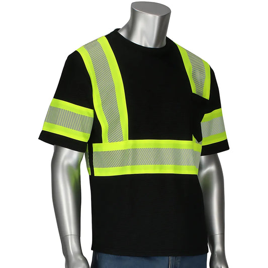 Pip 311-1655-Bk/5X Ansi Type 0 Class 1 Short Sleeve T-Shirt 311-1655-BK5X-15298