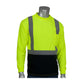 Pip 312-1350B-Ly/4X Ansi Type R Class 2 Long Sleeve T-Shirt With 50+ Upf Sun Protection And  Black Bottom Front 312-1350B-LY4X-15414