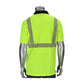 Pip 312-1500B-Ly/L Ansi Type R Class 2 Polo Shirt With Black Bottom Front 312-1500B-LYL-15425