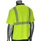 Pip 312-1610B-Ly/4X Ansi Type R Class 2 Polo Shirt With Performance Moisture Control Fabric And Black Bottom Front 312-1610B-LY4X-15445