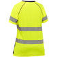 Bisley 312W1118T-Yn/2X Ansi Type R Class 2 Women'S Short Sleeve T-Shirt With Navy Bottom 312W1118T-YN2X-15502
