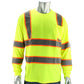 Pip 313-1345-Ly/4X Ansi Type R Class 3 Two-Tone Long Sleeve T-Shirt 313-1345-LY4X-15583