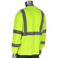 Pip 313-1390B-Ly/2X Ansi Type R Class 3 Long Sleeve T-Shirt With 50+ Upf Sun Protection And Black Bottom Front 313-1390B-LY2X-15630